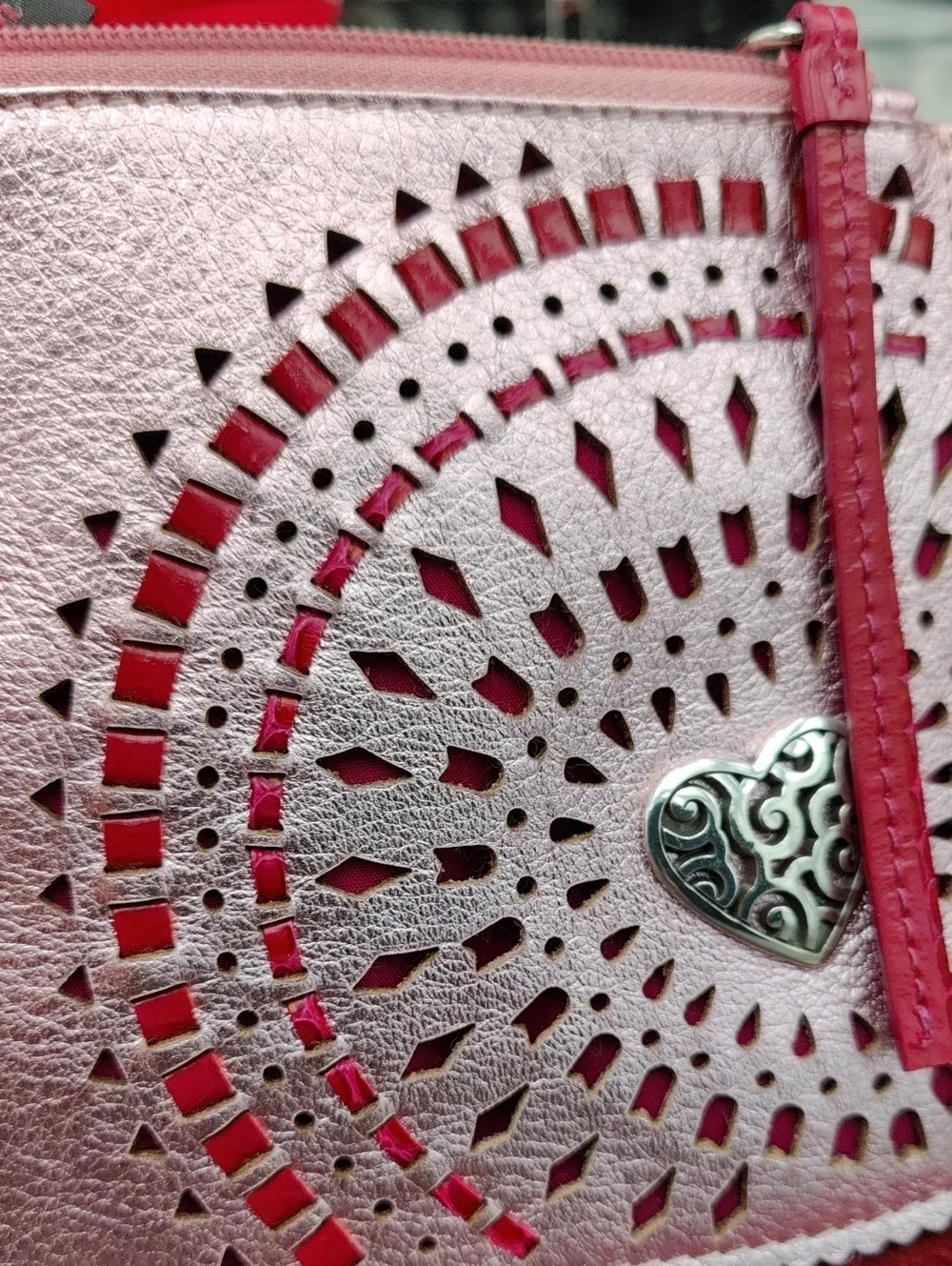 Brighton Pink Metallic Pouch